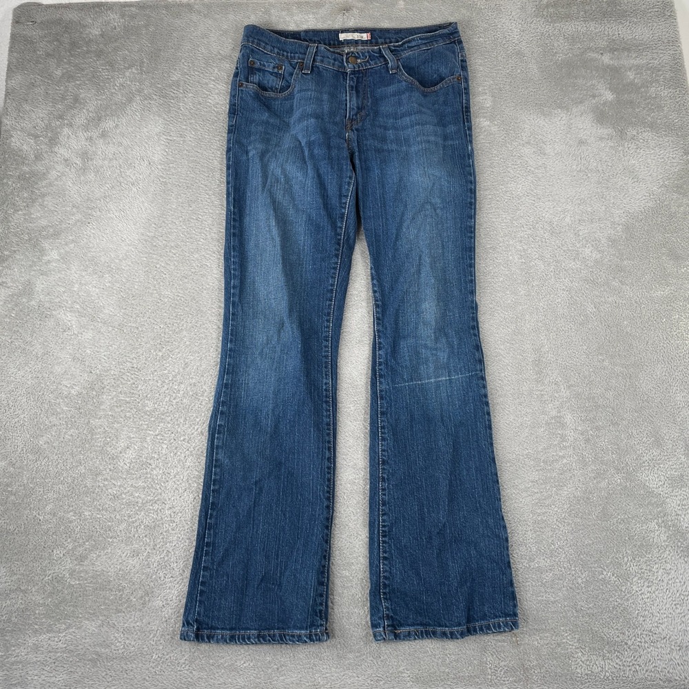 Levi's 529 Jeans Womens 10 Blue Curvy Boot Cut Y2K Mid Rise Stretch Denim